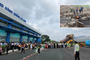 Các công trình phụ trợ tại dự án lên đời sân bay duy nhất Việt Nam chỉ khai thác 1 chặng đang vượt kế hoạch