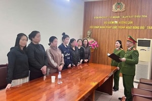 Khởi tố người phụ nữ sinh năm 1973, thu giữ nhiều tang vật