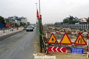 Lập rào chắn công trường hầm chui hơn 700 tỷ ở Hải Phòng ngày Tết