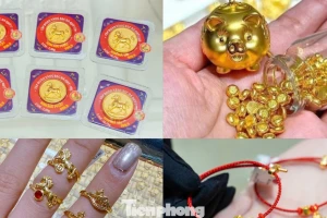 Vàng mini, vàng hạt đậu gây sốt ngày Vía Thần tài