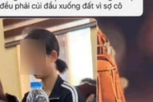 Tạm ngừng giảng dạy với cô giáo bị tố bắt gần 40 học sinh liếm đất