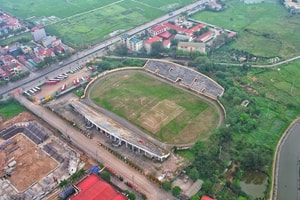 Chính thức khởi công, làm ‘sống dậy’ sân vận động bỏ hoang hơn 1 thập kỷ giữa Thủ đô