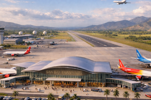 Sân bay do Đế quốc Nhật Bản xây dựng tại tỉnh có đường bờ biển dài nhất Việt Nam sẽ được phát triển thành sân bay dùng chung dân dụng và quốc phòng