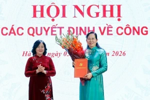 Bà Lê Thị Thủy giữ chức Bí thư Đảng ủy Trung ương Hội Liên hiệp Phụ nữ Việt Nam