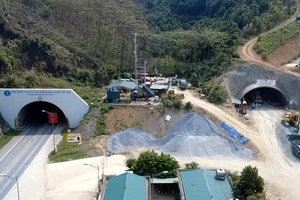 Tin vui về hạng mục hầm xuyên núi dài hơn 500m đi qua địa hình hiểm trở