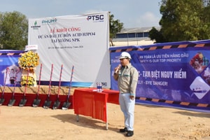 PVFCCo – Phú Mỹ khởi công dự án đầu tư bồn nguyên liệu Acid Phosphoric