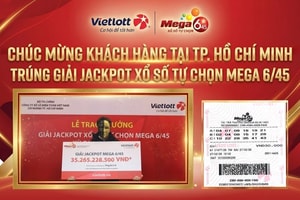 Ông H. trúng giải Jackpot trị giá hơn 35,2 tỷ đồng nhờ chọn bộ số theo sinh nhật cháu nội