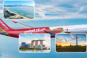 Việt Nam sắp có thêm đường bay thẳng kết nối TP biển nổi tiếng miền Trung đến 'quốc đảo Sư Tử'