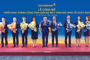 Sacombank tinh gọn bộ máy, vận hành mô hình mới từ đầu năm 2026