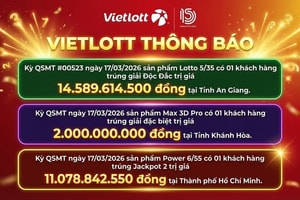 Trong cùng một ngày, Việt Nam có thêm 3 tỷ phú Vietlott