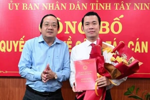 Ông Trương Tấn Sơn được bổ nhiệm làm Giám đốc Sở Công Thương tỉnh Tây Ninh
