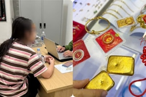 Nữ sinh Hà Nội mang 114 chỉ vàng đi bán, chủ tiệm vừa nhìn mặt đã vội báo công an