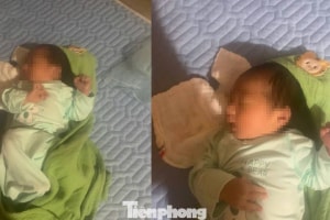 Phát hiện bé trai sơ sinh đặt trước cổng nhà dân lúc 3h sáng