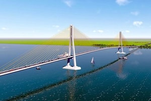Cầu dây văng lớn thứ 2 Việt Nam, thuộc dự án 8.000 tỷ rút ngắn khoảng 80km từ miền Tây đến TP. HCM có điều chỉnh quan trọng