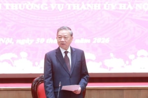 Tổng Bí thư: Hà Nội phải hành động tương xứng với niềm tin của Trung ương, đi đầu, làm mẫu, tạo sức lan tỏa