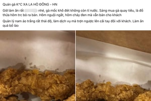 Khách hàng 'tố' gà rán KFC kém chất lượng, quản lý cãi tay đôi với khách: Thương hiệu phản hồi thế nào?