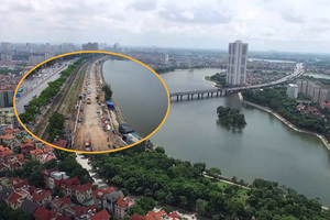 Chỉ nửa tháng nữa, chính thức đưa tuyến đường ven hồ nước tự nhiên lớn thứ 2 Hà Nội vào hoạt động