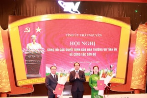 Thái Nguyên luân chuyển, bổ nhiệm nhiều vị trí lãnh đạo