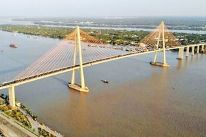 Cây cầu dây văng đầu tiên hoàn toàn do người Việt xây dựng: Phá thế qua sông lụy phà, rút ngắn thời gian di chuyển còn 15 phút