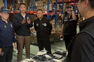 Thái Lan: Thu giữ khẩn cấp 2.500 máy bay không người lái trị giá hơn 4 tỷ đồng, điều tra nghi phạm người Trung Quốc