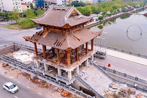 Sắp hoàn thành cây cầu trăm tỷ mang kiến trúc cung đình độc đáo tại vùng đất cố đô