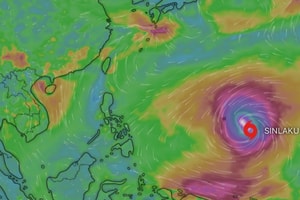 Ngoài khơi Philippines xuất hiện siêu bão 'mạnh nhất thế giới' năm 2026, gió giật tới 350km/h