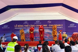 Động thổ Gemalink giai đoạn 2 đưa công suất lên hơn 3 triệu TEU, nâng tầm vị thế cửa ngõ giao thương quốc tế