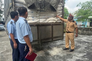 Kiểm tra đột xuất một xe tải, tịch thu 120 bao bì mang nhãn hiệu nước ngoài: Xử phạt hành chính tài xế 70 triệu đồng