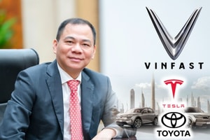 Sau khi vượt mặt Tesla, VinFast của tỷ phú Phạm Nhật Vượng tiếp tục đánh bại Toyota tại thị trường 117 triệu dân