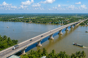 Sắp hình thành cây cầu dài 9km kết nối 2 tỉnh Đồng bằng sông Cửu Long