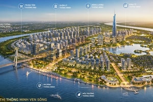 TP tương lai của Việt Nam sắp có đại đô thị thông minh ven sông hơn 3.100ha, quy mô dân số tới 230.000 người