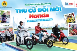 Ngay lúc này: Khách bán xe cũ, mua xe mới của Honda được 'tặng tiền'