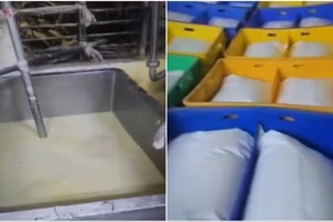 Kiểm tra đột xuất một nhà máy, phát hiện đường dây làm giả sữa bằng Urê và chất tẩy rửa, tịch thu 3.000 lít sữa và hàng trăm kg hóa chất