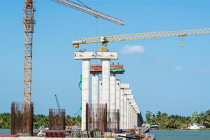 Tăng tốc thi công cầu Đại Ngãi 1 nối Vĩnh Long - Cần Thơ