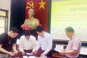 Bốc thăm đất tái định cư cho người dân dự án sân bay Gia Bình