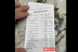 Vụ hóa đơn bữa ăn gần 18 triệu ở Sầm Sơn: Công an khẩn trương vào cuộc xác minh