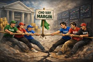 10 CTCK nắm 62% thị phần margin: Kẻ ‘căng' room, người sẵn vốn trong cuộc chơi mới