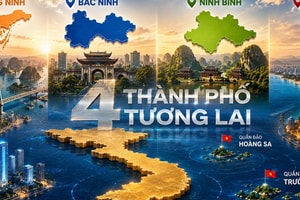Trong vòng 4 năm nữa, Việt Nam sẽ có thêm 4 thành phố trực thuộc Trung ương mới