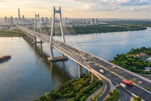 Sắp có cầu 6 làn xe kết nối TP trực thuộc Trung ương trẻ nhất Việt Nam với siêu đô thị giàu có nhất cả nước
