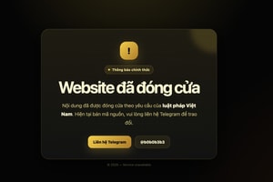 Các website phim lậu tại Việt Nam đồng loạt xóa dữ liệu, để lại thông báo lạ