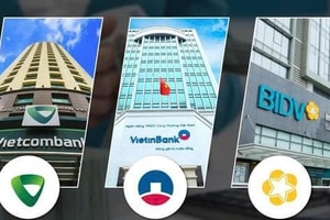 VCB, BID và CTG đang được định giá 'đắt hay rẻ' hơn khối ngân hàng tư nhân trước thềm thoái vốn Nhà nước?
