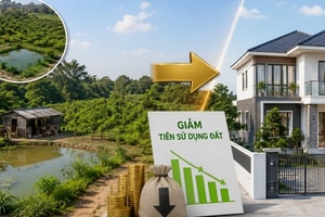 Kể từ nay, những trường hợp này sẽ được giảm tiền sử dụng đất khi chuyển đất vườn, ao sang đất ở