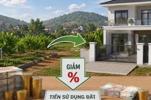 3 trường hợp sẽ được giảm tiền sử dụng đất khi chuyển từ đất vườn sang đất ở, điều kiện thế nào, chi tiết ra sao?