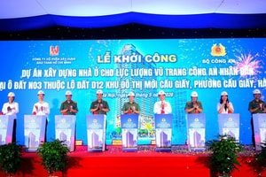 Bộ Công an khởi công dự án nhà ở dành cho lực lượng công an cao 35 tầng tại Hà Nội