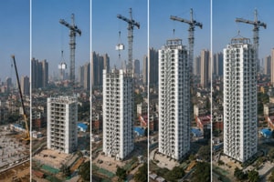 Huy động 100 công nhân xây dựng thành công toà nhà 26 tầng chỉ trong 5 ngày, tuổi thọ hơn 1.000 năm