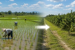 Từ nay, tự ý chuyển đất trồng lúa sang đất trồng cây lâu năm có thể bị phạt 30 triệu đồng