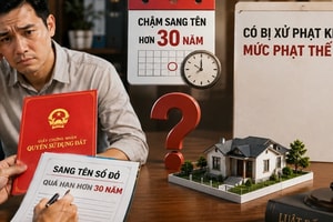 Chậm sang tên sổ đỏ hơn 30 năm có bị xử phạt không, mức phạt thế nào?