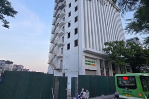 Một tòa nhà 13 tầng sẽ bị ‘cắt góc’, nhường chỗ cho tuyến vành đai xuyên tâm Thủ đô