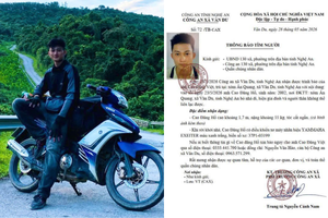 130 xã, phường ở Nghệ An nhận thông báo tìm kiếm anh Cao Đăng Hồ SN 2002, ai có thông tin liên hệ ngay SĐT 0333.445.790!