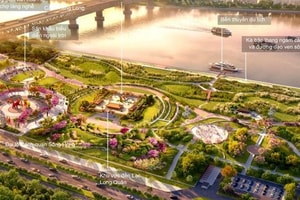 Thông tin mới nhất về công viên đầu tiên thuộc đại dự án trục đại lộ sông Hồng
